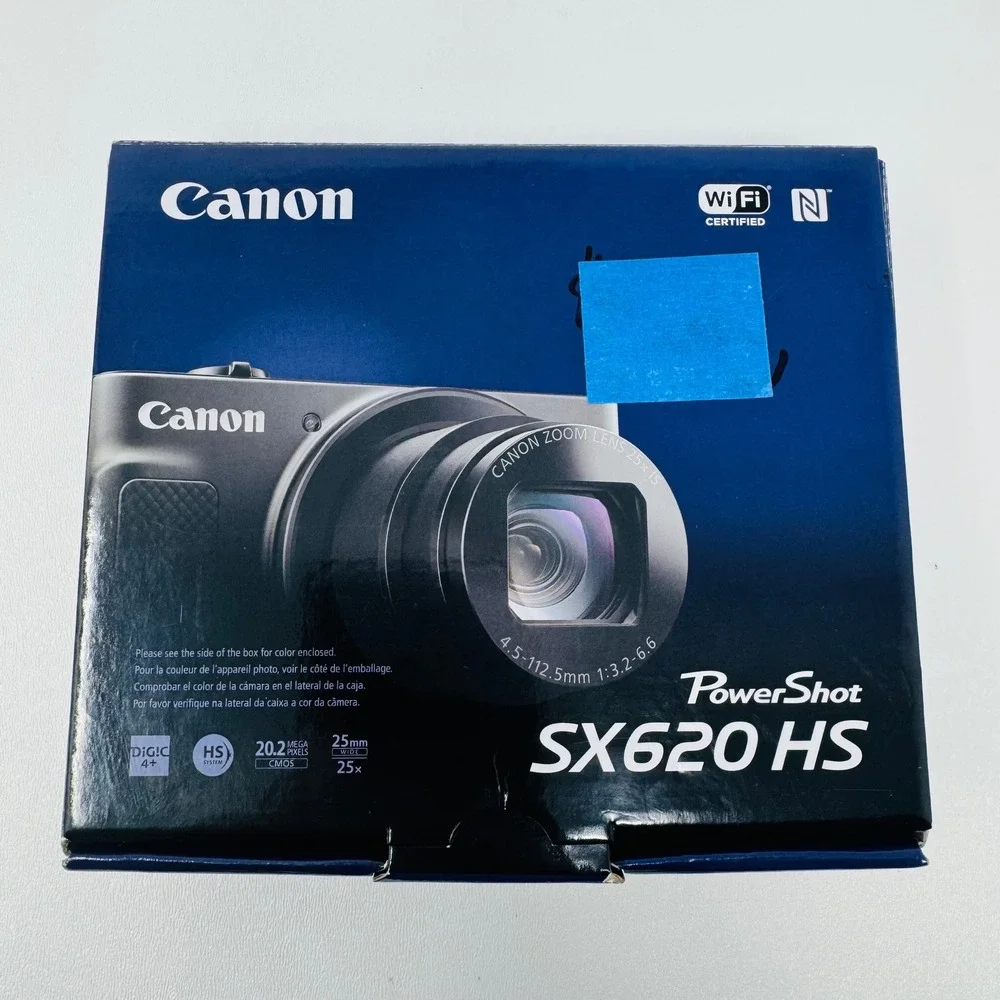 Canon PowerShot SX620 HS Digital Camera 20.2MP 25x Optical Zoom Black WiFi